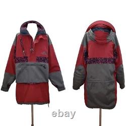 The North Face ULTRA RARE Vintage Red/Gray Rage Anorak Windbreaker Jacket M/L