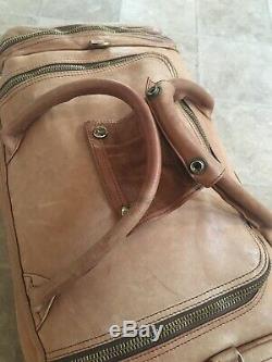 Tumi Columbian Ultra Rare Vintage Leather Zip Carry On Weekend Duffel Bag