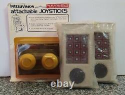 Two Controller & Two Attachable Joystick For Intellivision II Vintage Ultra Rare
