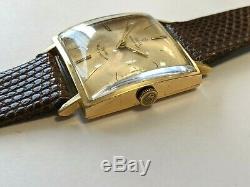 ULTRA RARE 18k Gold 1967 Rolex Tudor Prince Date Square Face Wristwatch 532991