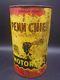 Ultra Rare 1930's Vintage Penn Chief Motor Oil Imperial Quart Can Patron Oil Co