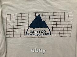 ULTRA RARE! 1983 Burton T-Shirt Vintage Burton Snowboard Tee Backhill Performer