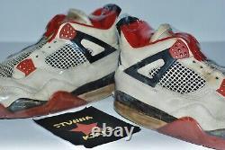 ULTRA RARE 1989 Nike Air Jordan 4 FIRE RED size 12 ORIGINAL VTG kaws pe unc bred