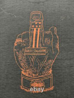 ULTRA RARE 70s Vintage Harley Davidson Paper Thin Distressed T Shirt Sons Akron