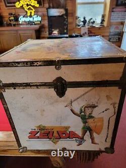 ULTRA RARE 80s Vintage Nintendo Super Mario Zelda Wood Box Toy Chest Storage NES