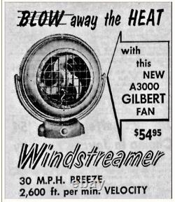 ULTRA RARE ATOMIC AGE AC Gilbert Seafoam Polar Cub Fan. WORKS READ 1950s Vintage