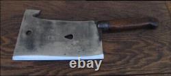 ULTRA-RARE Antique Foster Bros. #2-1/2 Chef/Butcher's Meat Cleaver withGuthook