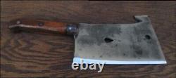 ULTRA-RARE Antique Foster Bros. #2-1/2 Chef/Butcher's Meat Cleaver withGuthook