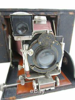 ULTRA RARE Antique vtg 1902 Kodak No. 4 A SCREEN FOCUS Folding Bellows Camera 4A