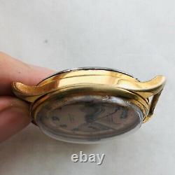 ULTRA RARE FLUDO CHRONOGRAPH Landeron Vintage Men Gold Plated Watch Wrist Swiss