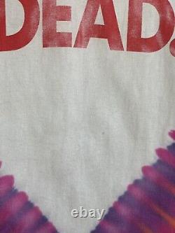 ULTRA RARE Grafeful Dead PLAY DEAD. Men's XL Vintage USA Tie Dye T-Shirt 1992