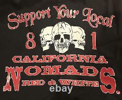 ULTRA RARE HELLS ANGELS CA NOMADS large dickies coat vintage Support 81
