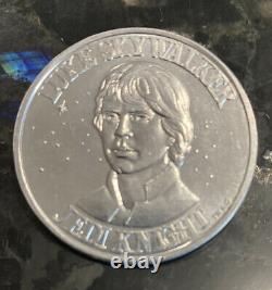 ULTRA-RARE Kenner Star Wars POTF Coin LUKE SKYWALKER Jedi Knight 1984 Vintage