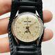 Ultra Rare Leonidas Triple Calendar Moon Phases Swiss Wrist Watch Vintage Luxury