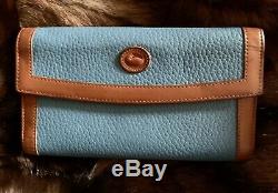 ULTRA RARE-Mediterranean Blue Vintage Dooney & Bourke AWL Wallet