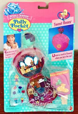ULTRA RARE Polly Pocket SWEET ROSES 1996 BRAND NEW SEALED Bluebird Vintage