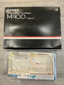 ULTRA RARE Sony Micro Cassette-corder M-900 Vintage, Mint Condition