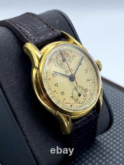 ULTRA RARE Telda Chronograph cal Venus 170 1950's vintage serviced EXCELLENT
