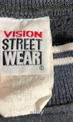 ULTRA RARE VINTAGE 80s VISION STREET WEAR Sweatshirt SHIRT SIZE XL SKATE BMX