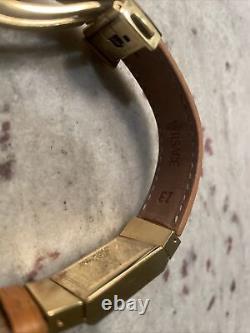 ULTRA RARE VINTAGE AUTHENTIC Versace Women's Watch LSQ90 Leather and Gold Style