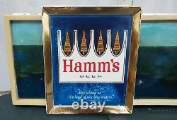 ULTRA RARE VINTAGE HAMM'S 1960s PANORAMIC LIGHTED BEER SIGN ORIGINAL WEST COAST