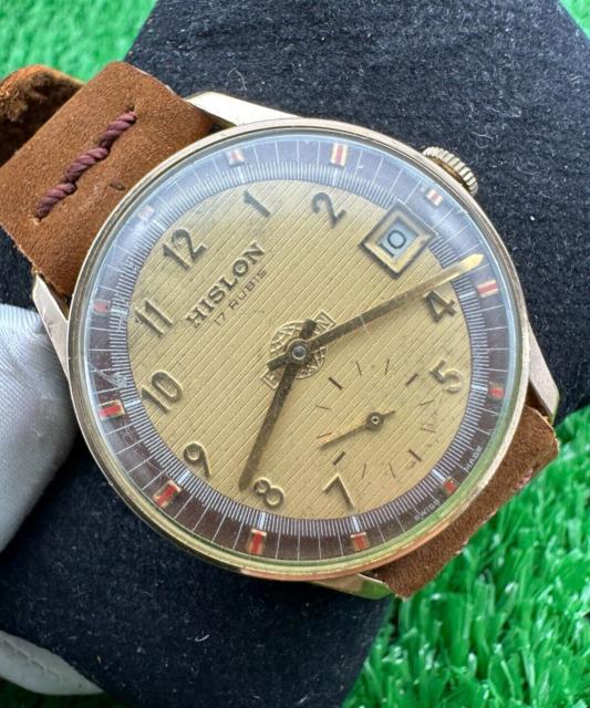 Ultra-rare Vintage Hilson Watch Rare Sub-second 60s Manual Swiss Mint