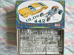 ULTRA RARE! VINTAGE JO-HAN 1969 OLDS 442 FUNNY CAR Model Kit GORGEOUS LQQK