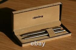ULTRA RARE VINTAGE SET- Rotring in Box CHROME AND GOLD