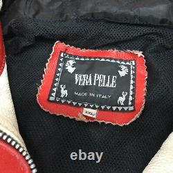 ULTRA RARE Vera Pelle Italy Marlboro Racing Vintage Leather Motorcycle Jacket