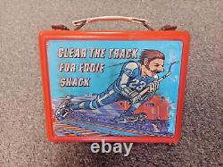 ULTRA RARE Vintage 1970's EDDIE SHACK LUNCH BOX Toronto Maple Leafs Lunchbox VG