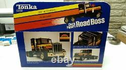 ULTRA RARE Vintage 1982 Tonka CLUTCH POPPERS Road Boss Tractor Black Hawk NIB