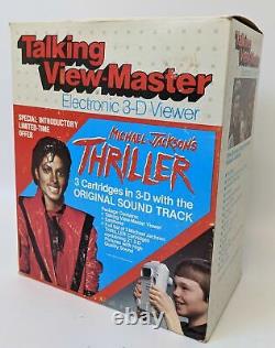 ULTRA RARE Vintage 1984 MICHAEL JACKSON'Thriller' 3-D Talking View-master, NEW
