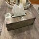 Ultra Rare Vintage 1998 Tommy Hilfiger Silver Plated Tissue Box Holder Cover