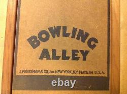 ULTRA RARE Vintage 4 FOOT Pressman Toy Wood Bowling Alley Game THE HENRY FORD