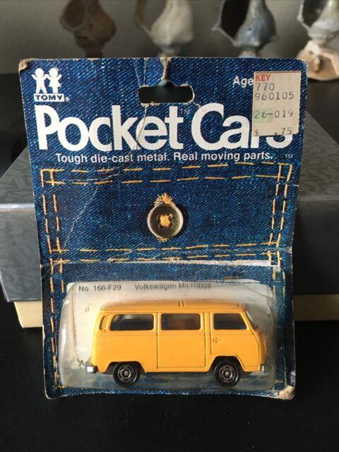 Ultra Rare Vintage 70's Tomica Tomy Pocket Cars Volkswagon Micro Bus Vw