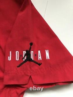 ULTRA RARE Vintage 90s Nike Air Jordan Embroidered Baseball Jersey Shirt Jumpman