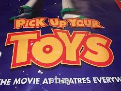ULTRA RARE Vintage Advertisement 1995 Toy Story Movie Burger King Banner 70x36