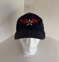 ULTRA RARE Vintage Blue Polo Ralph Lauren Jean RED WINGS & STAR 90s Hat Cap