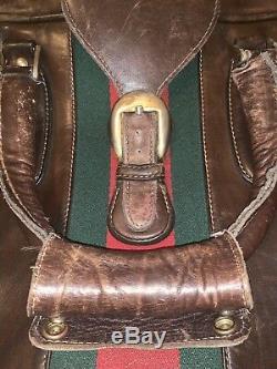 ULTRA RARE Vintage Gucci Luggage Set 1970s TRAIN CASE Included