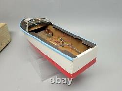 ULTRA RARE Vintage MSK Japan WOOD Model speed boat Toy & Box MINT NO RESERVE