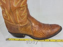 ULTRA RARE! Vintage Nocono EXOTIC Men's Western Boots 8.5 B (Extra Narrow)