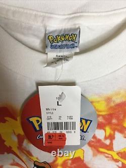 ULTRA RARE Vintage Pokemon Nintendo Charizard Shirt 2000 Youth L Large NWT