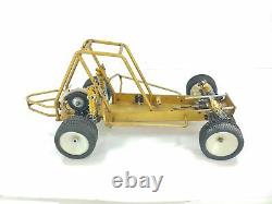 ULTRA RARE Vintage RC10 Gold Pan 1/10 2wd Roller Rolling Chassis with Roll Cage