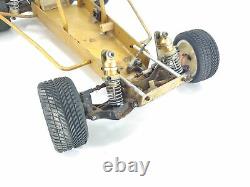 ULTRA RARE Vintage RC10 Gold Pan 1/10 2wd Roller Rolling Chassis with Roll Cage