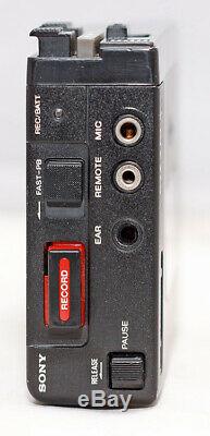ULTRA RARE Vintage SONY TCM-100B Stereo Cassette-Corder, SERVICED, NEW BELTS