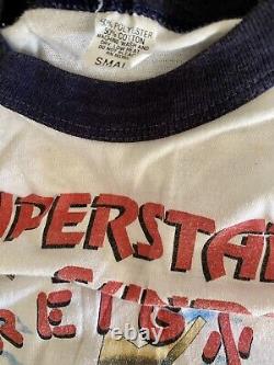 ULTRA RARE Vintage Superstar 1982 Festival Raglan Concert t-shirt sz Small