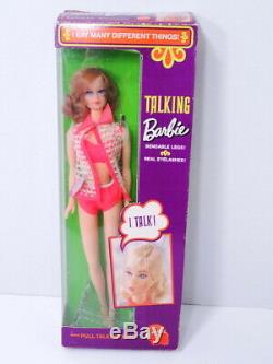 ULTRA RARE! Vintage Titian Redhead STACEY FACE Talker Talking BARBIE Doll NRFB