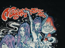 ULTRA RARE Vtg EROSTY POP T-Shirt NAUGHTY FAIRY Marijuana Drugs Mushroom USA Lg