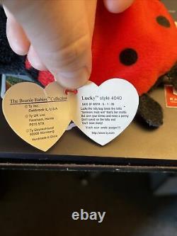 ULTRA Rare 11 SPOT LUCKY Ty Beanie Baby PVC VINTAGE ORIGINAL WithERRORS