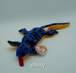 ULTRA Rare LIZZY Ty Beanie Baby Lizard Style #4033 PVC VINTAGE With ERRORS